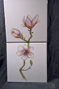 Dlaždice Květy Magnolie